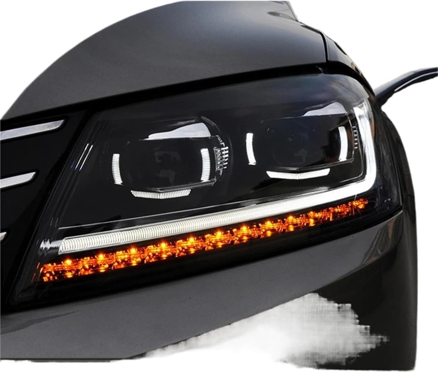 Headlights Compatible With VW Passat Magotan B7 2012-2016 to B8 full LED Auto Headlamp Assembly Projector Lens Accessories Kit(Without bulb)