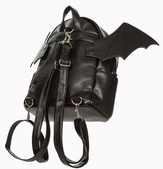 Banned Bat Wing Backpack Waverley Faux Leather Gothic Cute Kitch Vegan