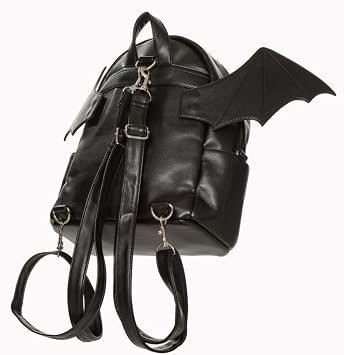 Banned Bat Wing Backpack Waverley Faux Leather Gothic Cute Kitch Vegan
