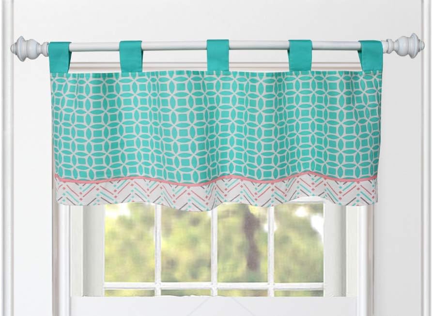 BabyFad Lattice Chevron Turquoise 9 Piece Baby Crib Bedding Set : Baby