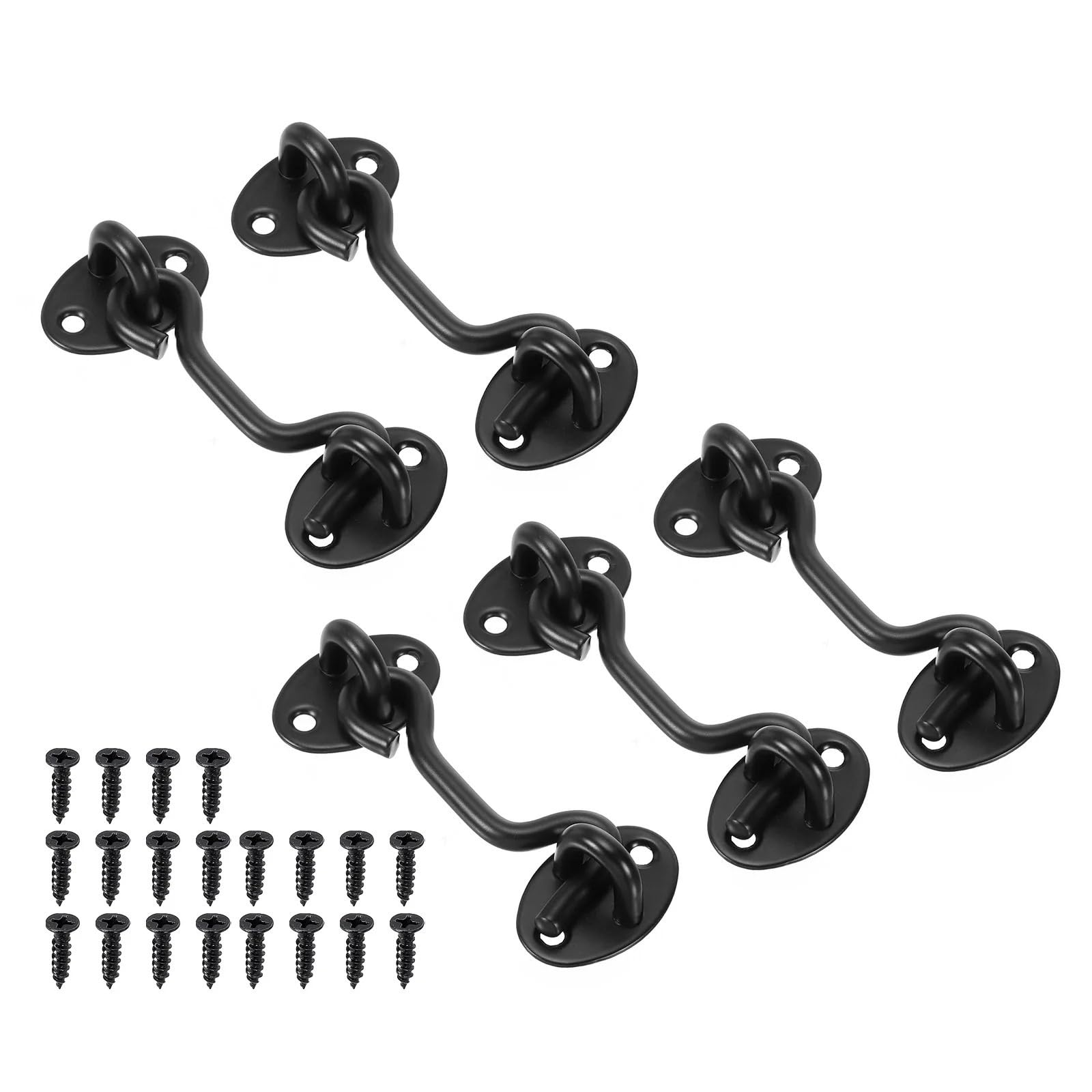 10Pack 3/4/6 Inch Stainless Steel Privacy Hook and Eye Latch for Sliding Door