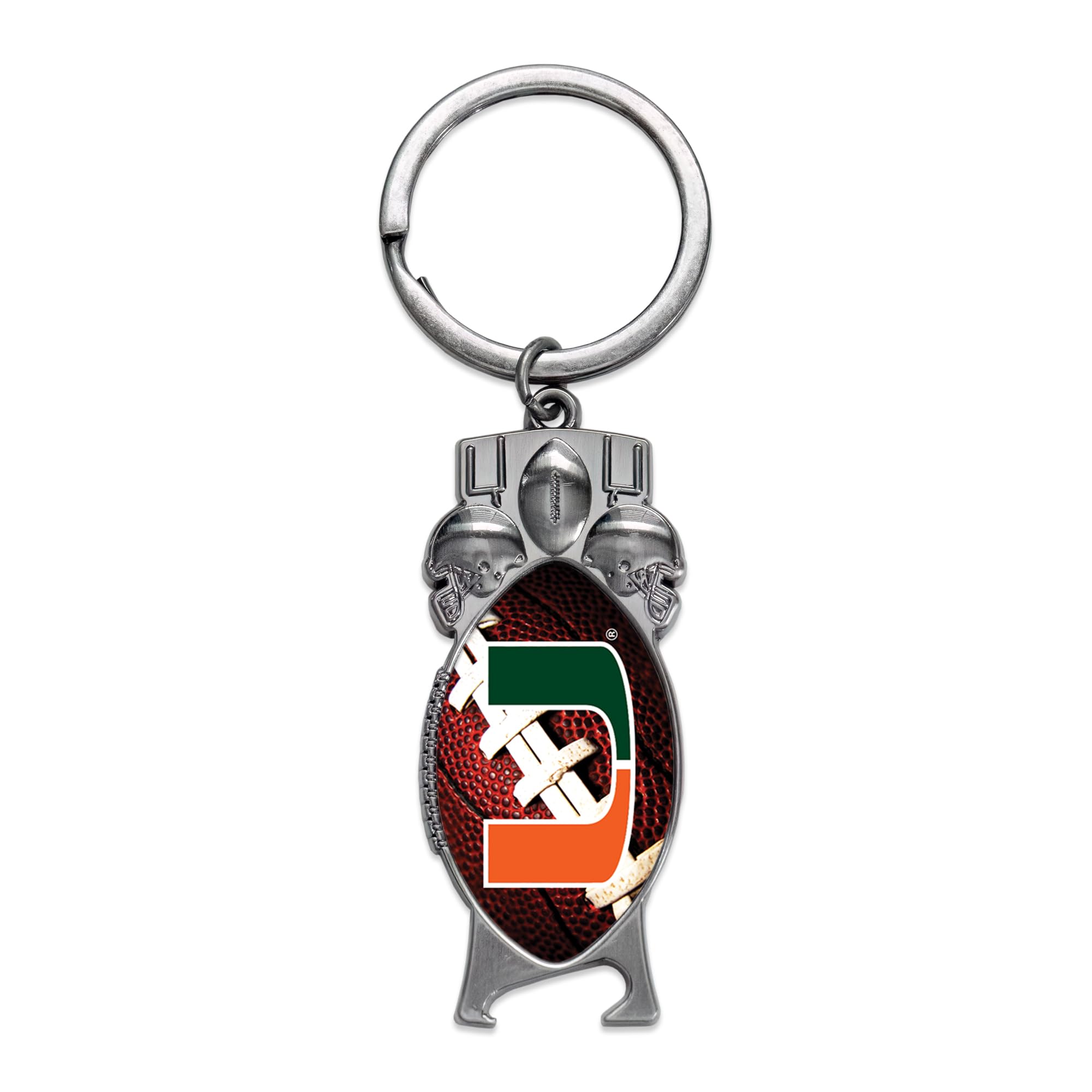 Rico Industries NCAA Miami Hurricanes - The U Sculpted Bottle Opener Keychain -Great Gift Item