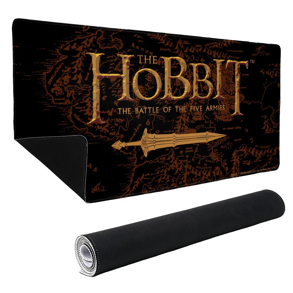 Muismat De Hobbit 900X400mm muismat, Uitgebreid XXL grote professionele gaming-muismat met 3mm-dikke basis, voor notebooks, PC, n