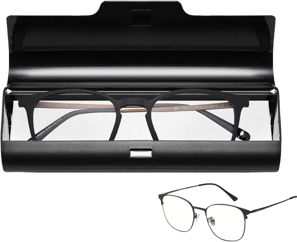 Étui Rigide Pour Lunettes En Verre Givré - Protection Anti-rayures Avec Coussin Intérieur
