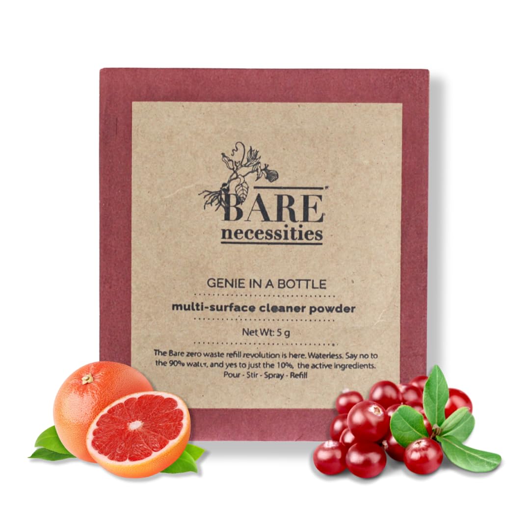 Bare Necessities Powder to Liquid Multi Surface Cleaner | Natural Plant Based Herbal Non- Toxic Kids & Pet Friendly | Biodegradable All purpose cleaner for Grease stains | 1 Packet = 250 ML Liquid (B0C21HY3XM) Amazon Price History, Amazon Price Tracker