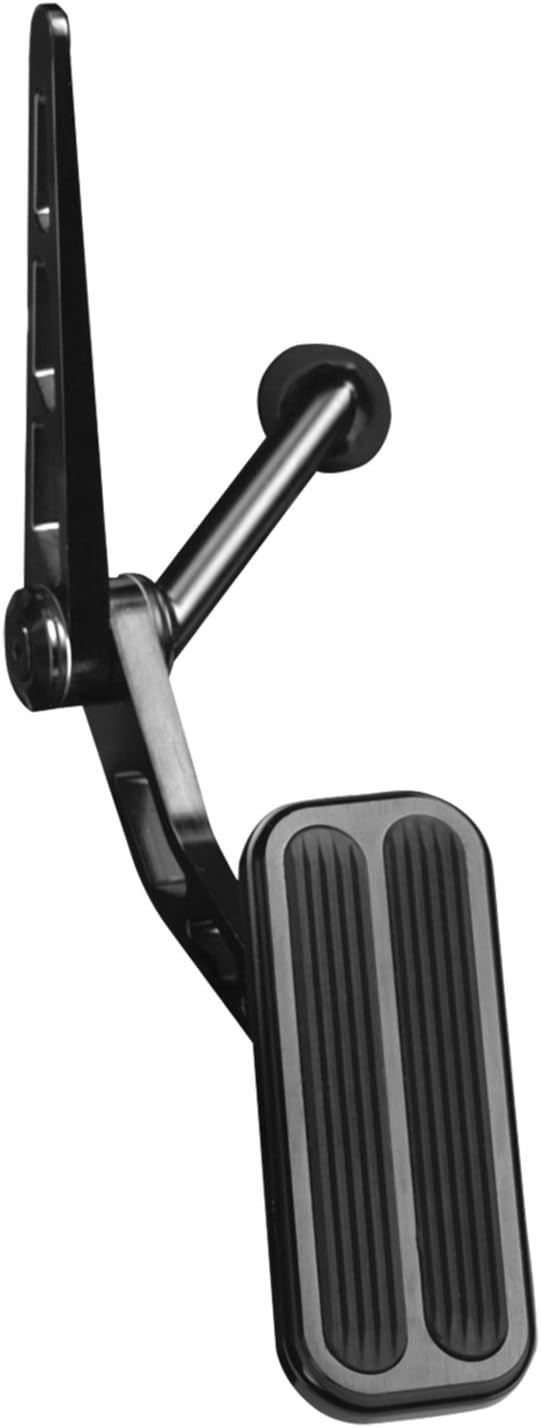 Lokar XBAG-6113 Black Billet Throttle Pedal with Rubber for Chevy