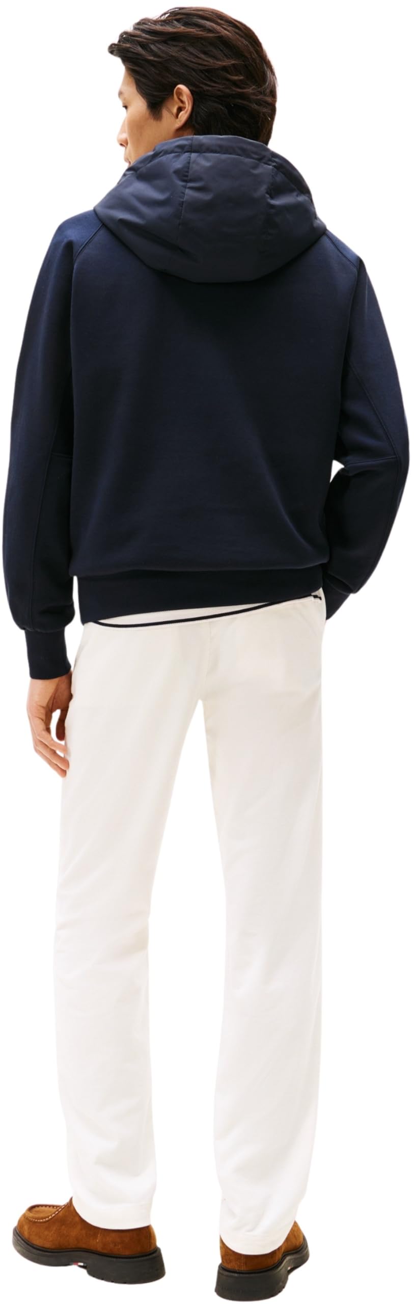 Tommy Hilfiger Mix Media 1/4 Zip Hoody Mw0mw41327 Sudadera con Capucha Hombre (Pack de 1)
