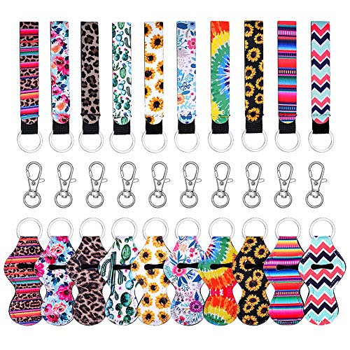 5 Stück Chapstick-Halter, Schlüsselanhänger Cover