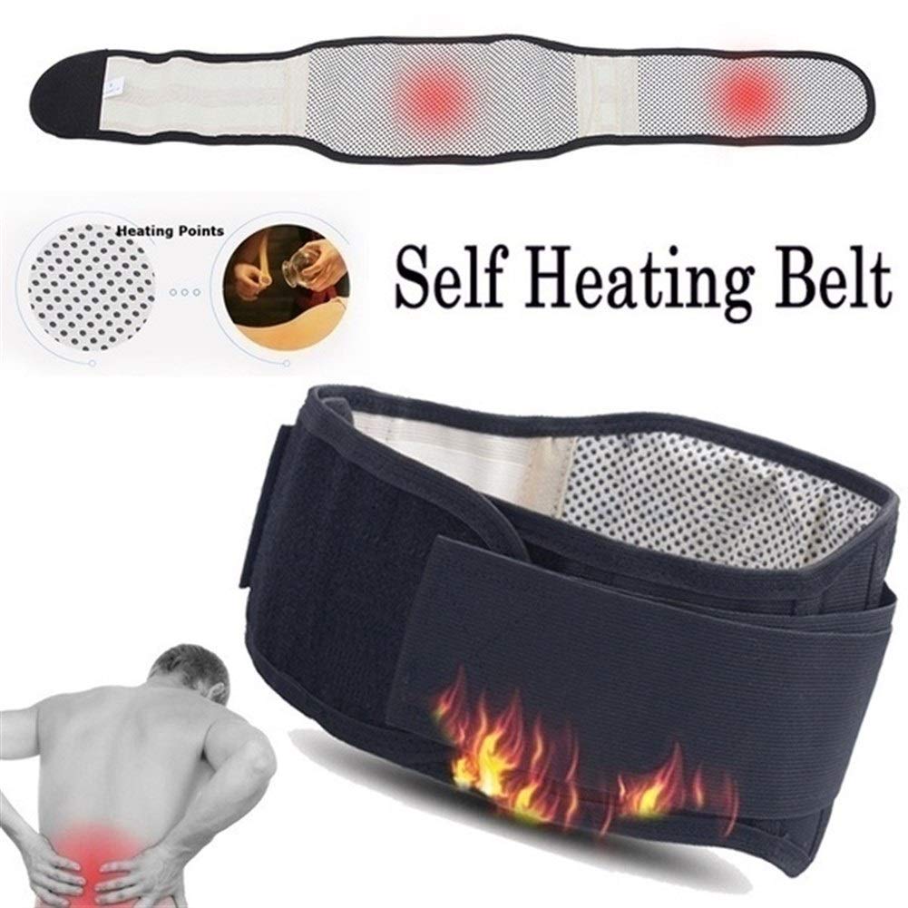 YKMYXZ， Tutore lombare Vita regolabile Tormalina Autoriscaldante Terapia magnetica Cintura di supporto for la vita posteriore Fascia for massaggio lombare uomo donna