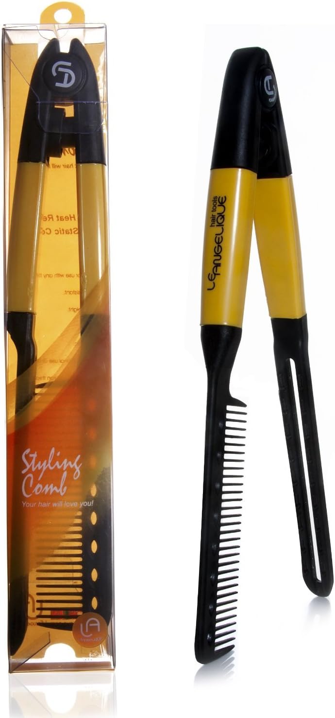 Le Angelique Styling Comb - Yellow/Black