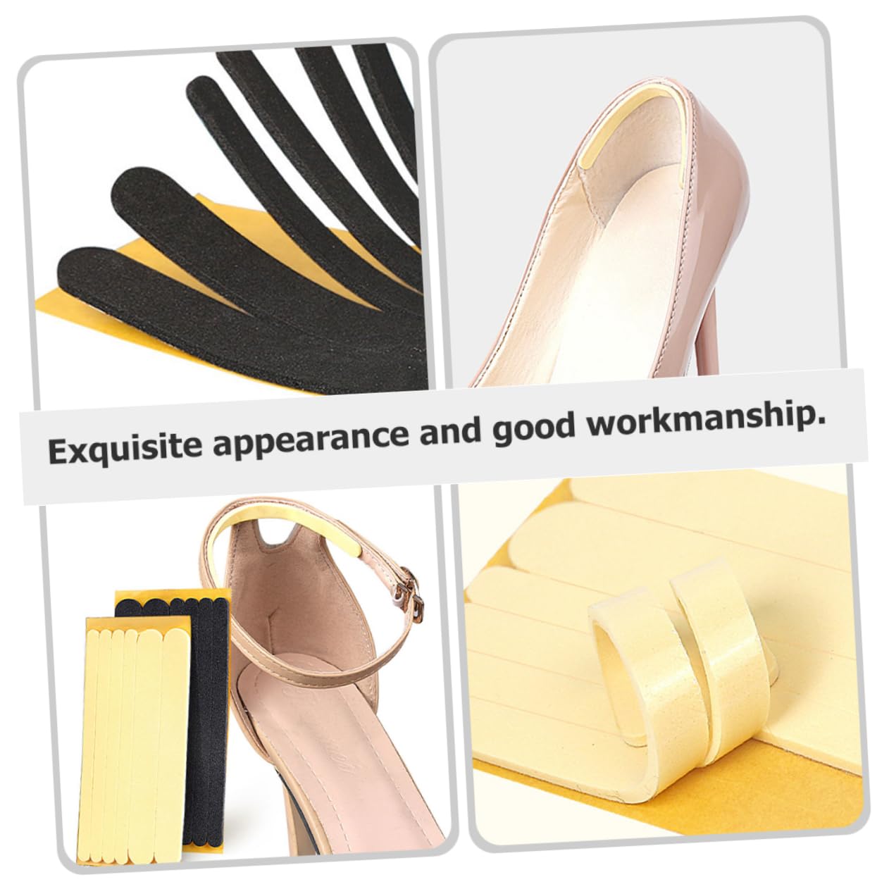 SOLUSTRE 18blätter Fersenschutz-pads Für High Heels Anti-reibung Fersenkissen Mit Selbstklebender Rückseite Geeignet Für Verschiedene Schuharten Fußschmerzen Und Blasenbildung