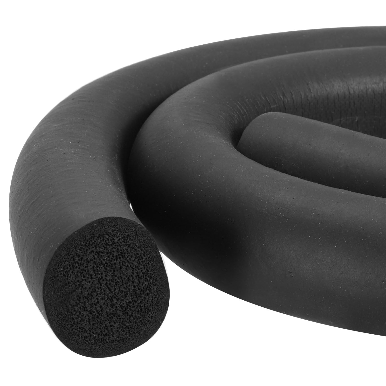 sourcing map Joint d'étanchéité en caoutchouc mousse EPDM rond 30 mm de diamètre x 1 m de long pour réduire le bruit, les chocs et la friction