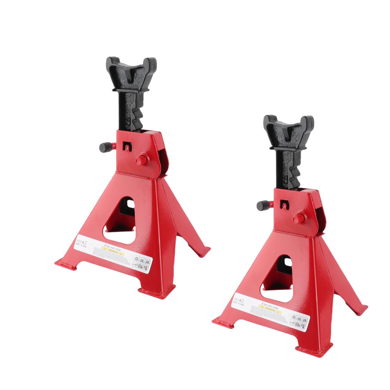 Cavalletto per Auto 2 Set Martinetto 2T di Sollevamento Leggero in Acciaio al Carbonio per Auto SUV Camion