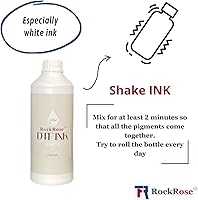 Vista 4 de RockRose Tinta de transferencia DTF 1000MLRecambio de botella para impresoras DTF Película de transferencia de calor (blanco)