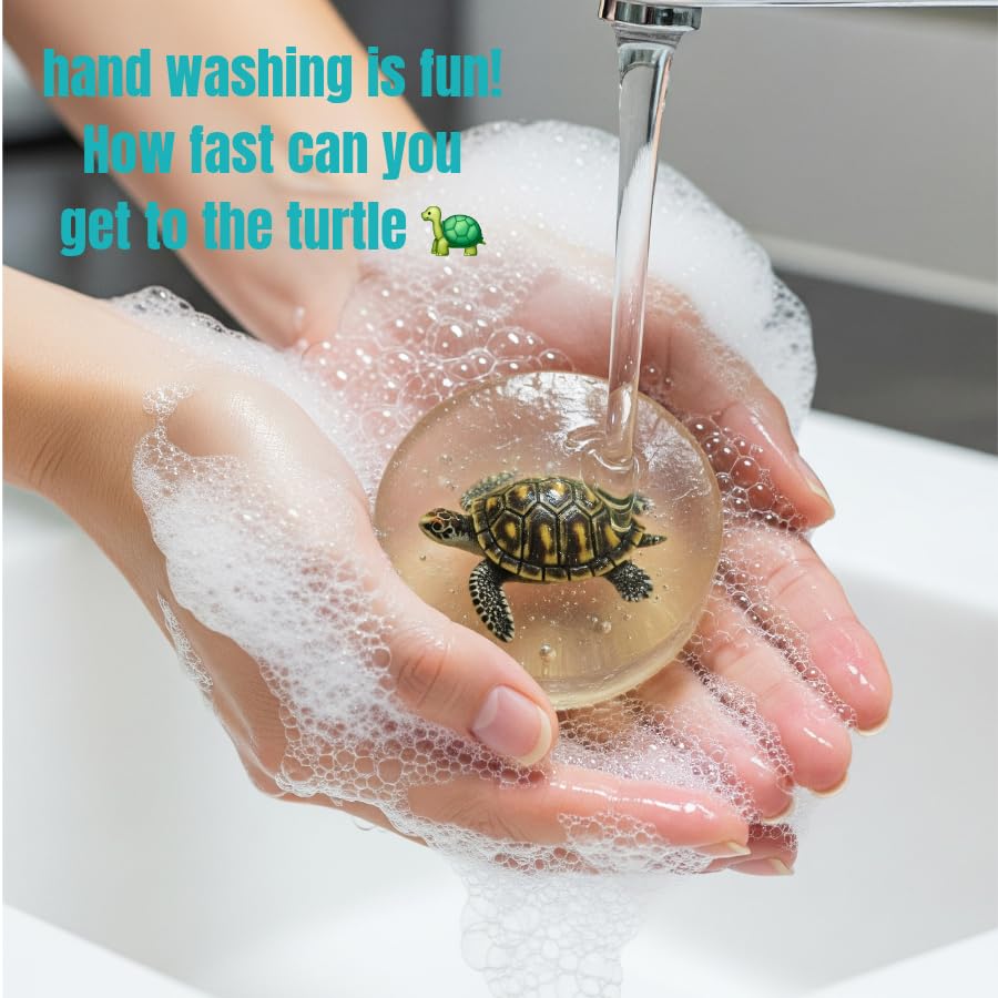 Kids Soap Clear Soap with Toy inside -Party Pack Natural Soap Bar Gift Set, Face Soap or Body Soap (Paraben free chemical free) 4 Ounce Each form a Collection of Turtle Mini Toys (24 Pack) image 5