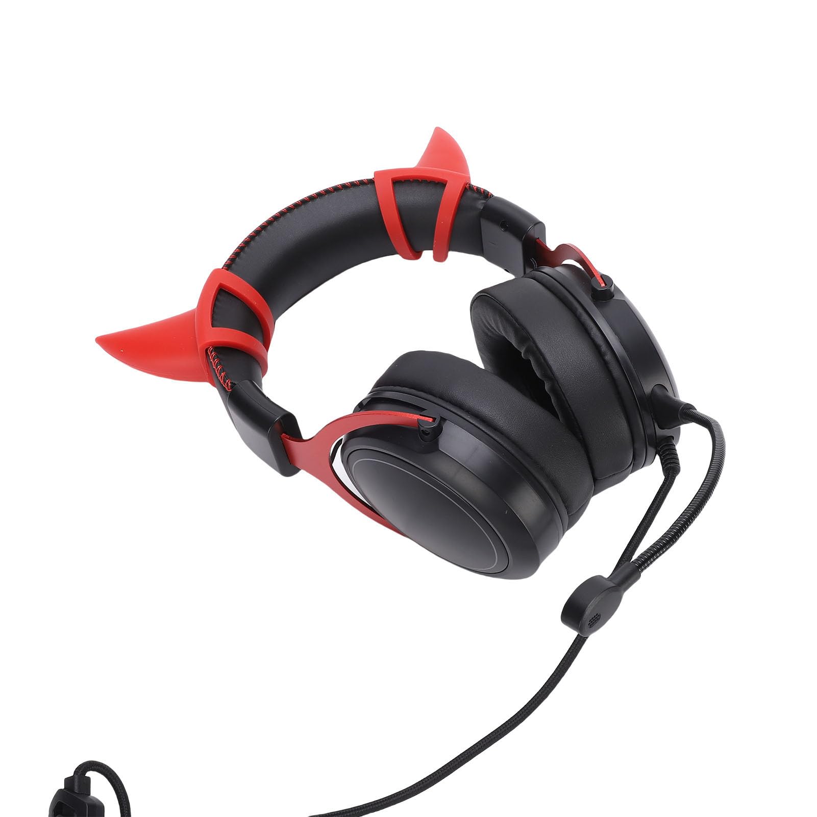 Yosoo Health Gear Cuffie da Gioco Cuffie da Gioco PC RGB Cablate con Microfono Driver da 50 Mm Schiuma di Memoria in Alluminio ABS Spina da 3,5 Mm Cavo da 2,2 M per Chiamate Musicali da (#)