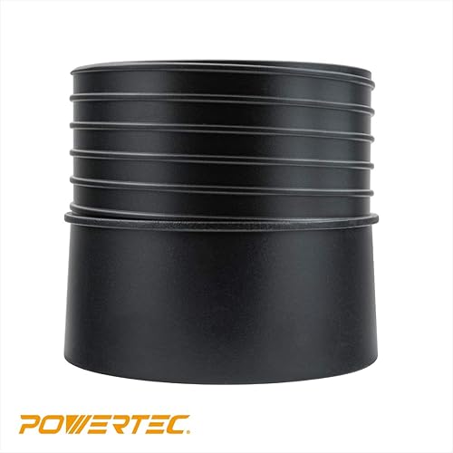 Miniatura 3 de POWERTEC 70286 Adaptador de conexión rápida de 5 pulgadas, tornillos de extremo roscado en manguera flexible de 5 pulgadas de diámetro interior para