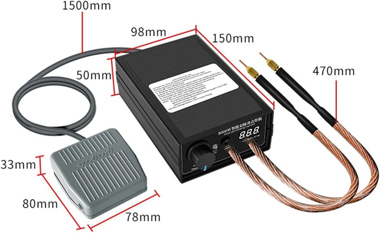 Spots Welder Handheld for Battery Pack Accurate Equipment Easy to Use Sturdy Spots Welding Tool Multipurpose Accessories