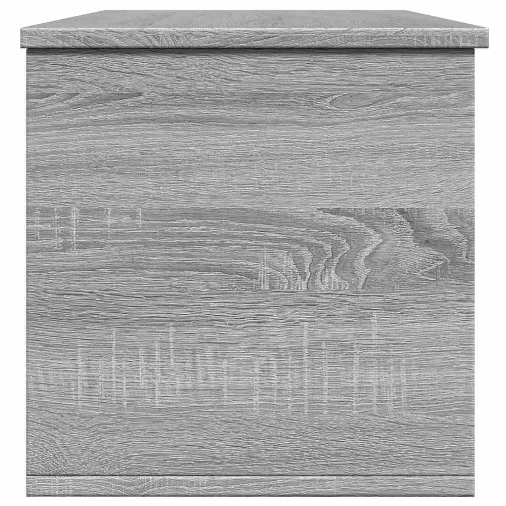 Caja de almacenamiento gris Sonoma 102 x 35 x 35 cm, material de madera, organizador de almacenamiento para estantería, ropa, armario