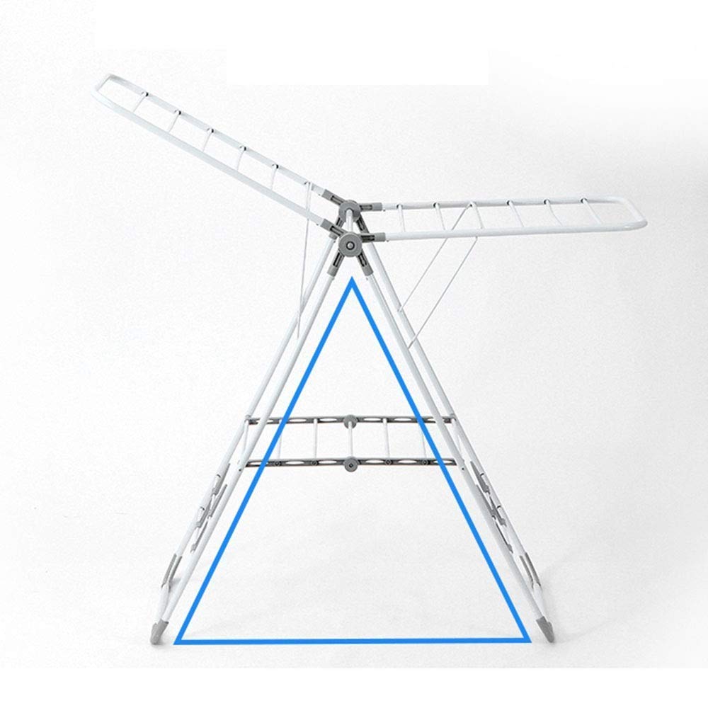 Étendoir Séchoir au Sol Pliant Vêtements Intérieur et Extérieur Balcon Simple Cool Cintre Serviette Chambre Haute Ambition de la Maison