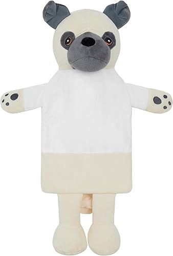 CityComfort Wärmflasche 1L Mit Bezug Tier - Wärmflasche mit Super Weichem Plüsch