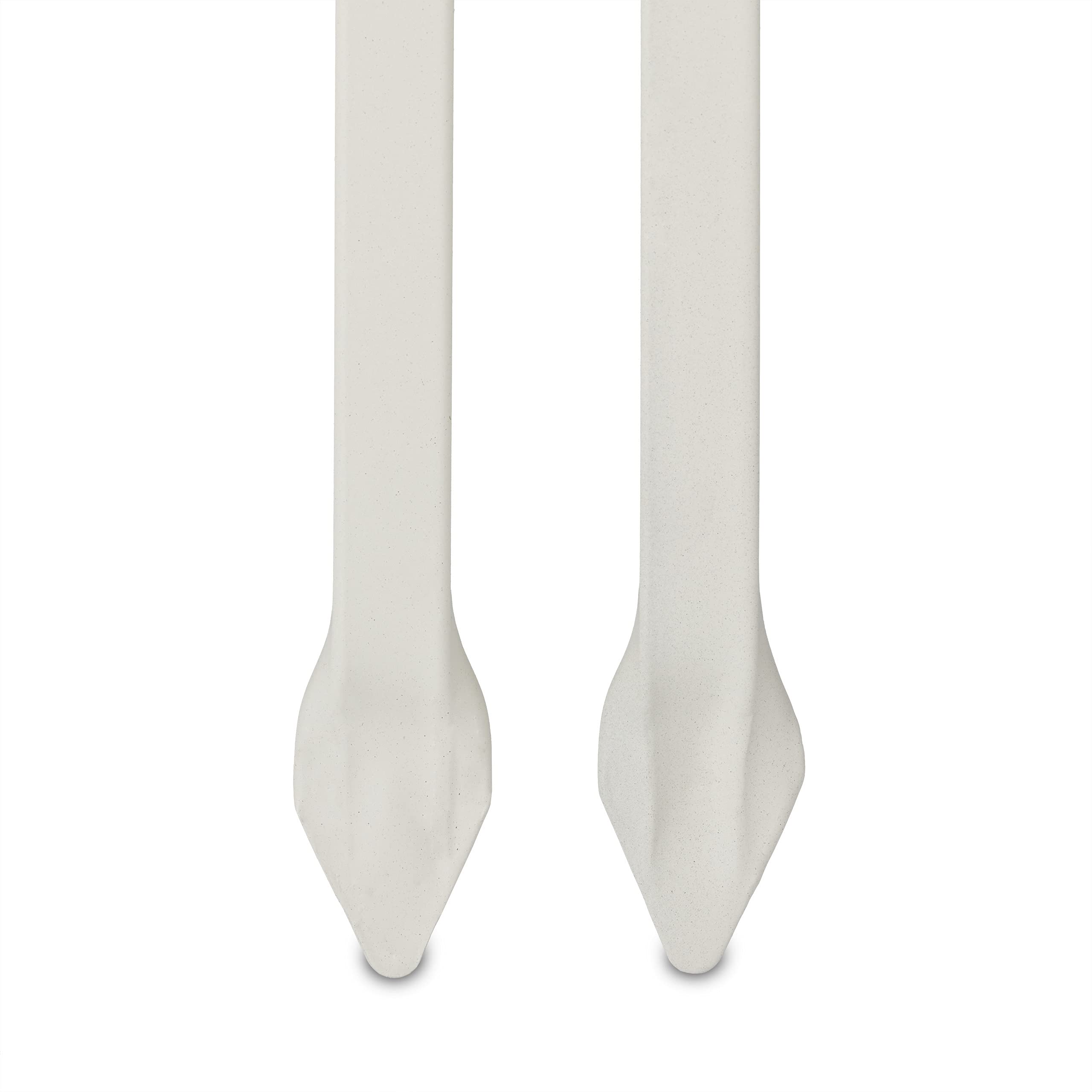 relaxdays Clôture de Jardin en Acier, système d’emboîtement 3 pièces, Bordure décorative, HxL : 98 x 63,5 cm, Blanc