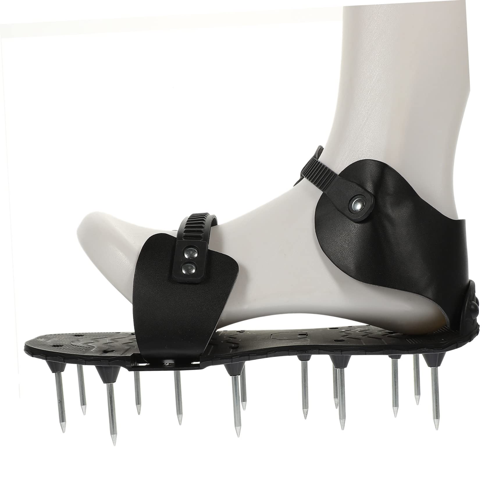 Hemobllo Sandalias Aireadoras para Césped y Jardín [Talla Única Ajustable] Clavos Resistentes para Aireación de Suelo y Mejora del Pasto, Calzado Práctico para Jardinería y Césped