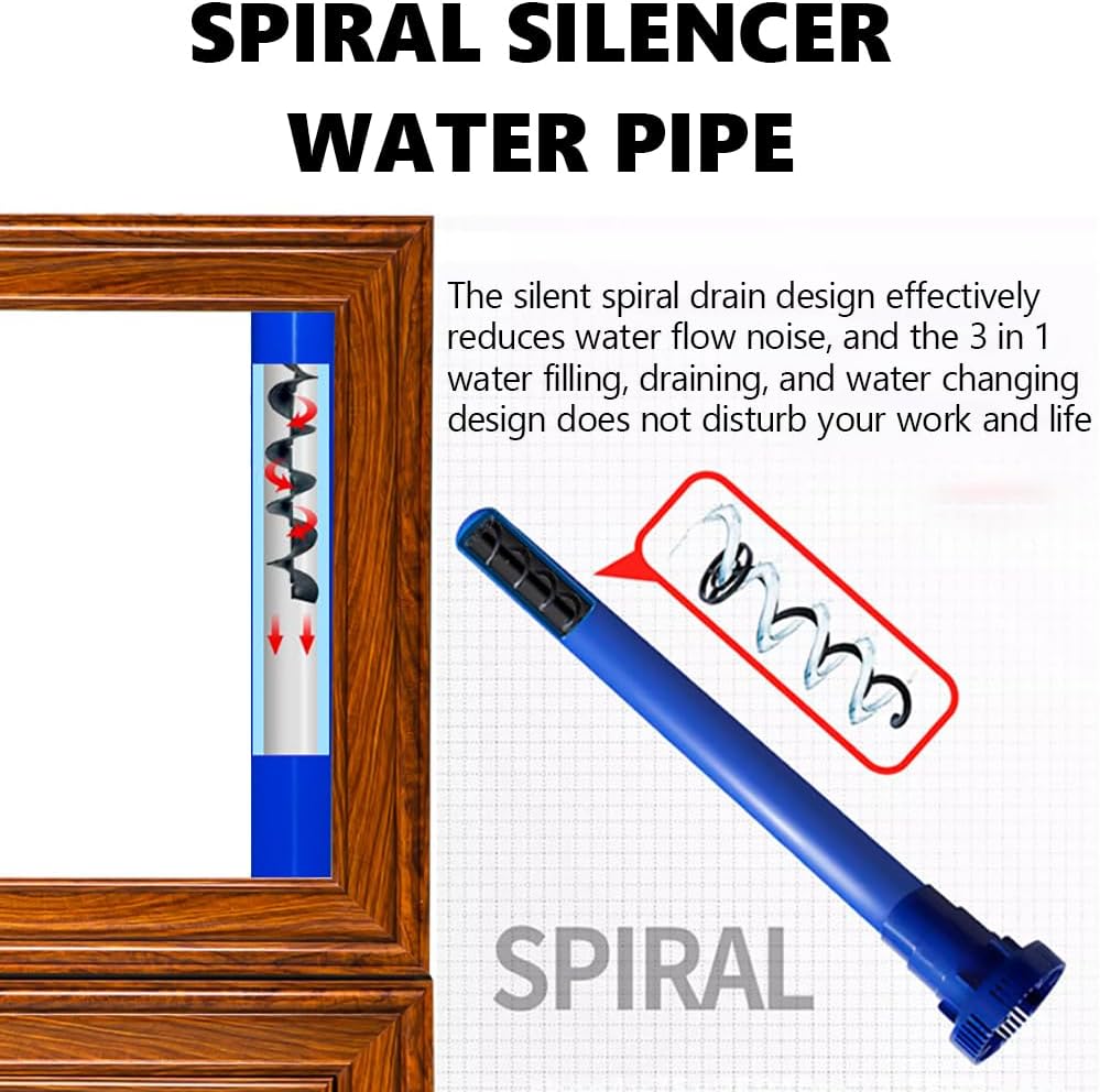 Retro Wooden Aquarium, Rectangular Luxury Floor-Standing Fish Tank, Classic Large Screen Aquarium, Spiral Silencer Water Pipe, Vintage Nostalgic Fish Bowl, Oriental Style Aquarium,120cm,C