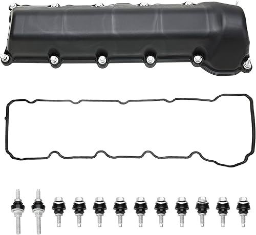 MITZONE Cubierta de válvula lateral izquierda con gaskte y pernos compatible con Dodge Ram 1500 Durango Dakot Jeep Commander Grand Cherokee 4.7L V8