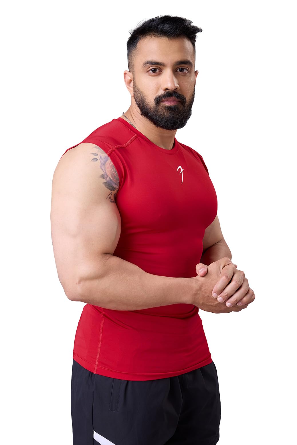 Men's Sleeveless Compression Gym Tank Tops Sport Vest-image-14