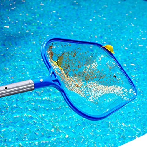 Tavaleu Pool Skimmer - Pool Skimmer Net with Reinforced Frame, Professional Pool Nets for Cleaning, Swimming Pool Leaf Skimmer Net, Ultra Fine Mesh Netting, Clean Remove The Finest Debris Fast
