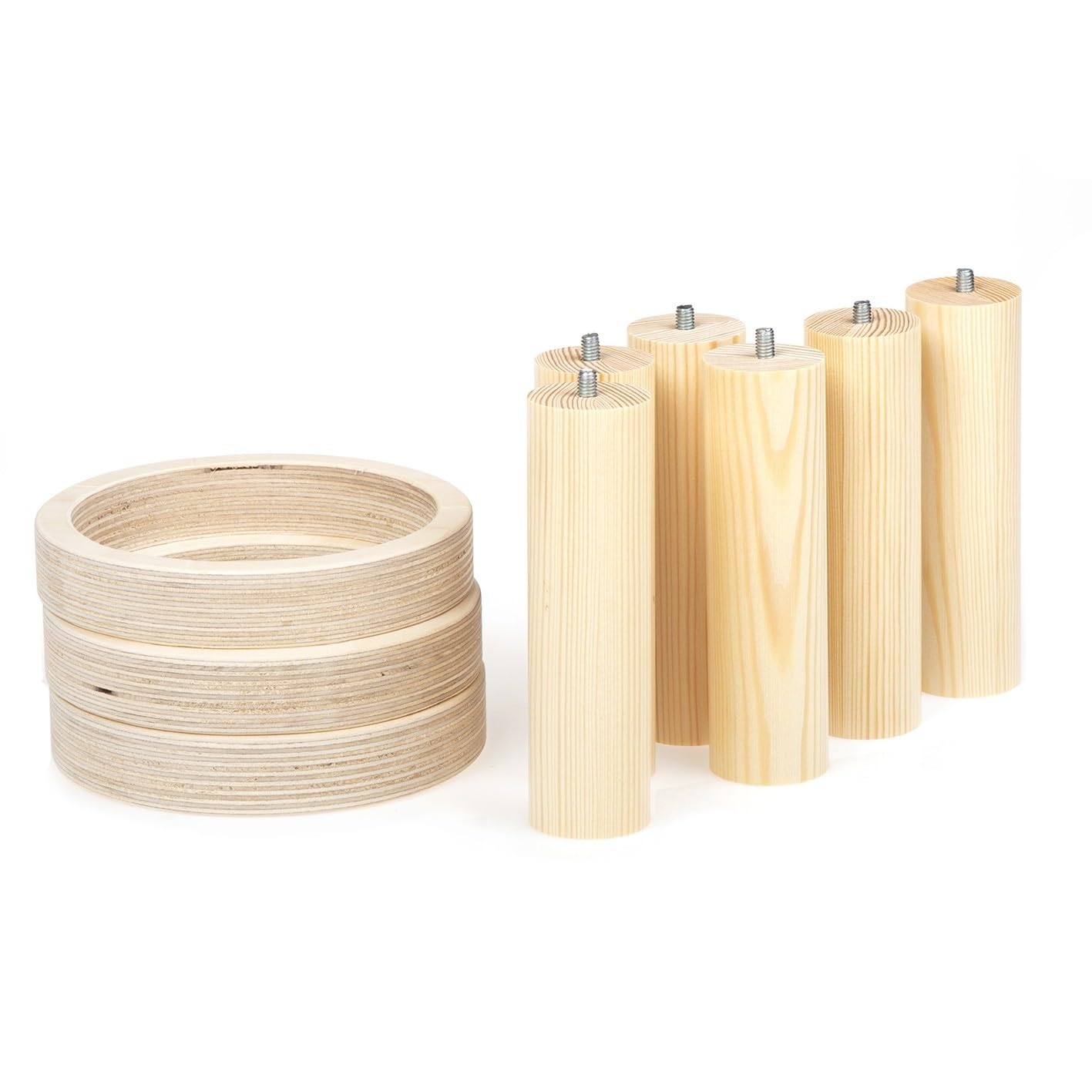 Ringwurfspiel aus Holz für Kinder, natürlich