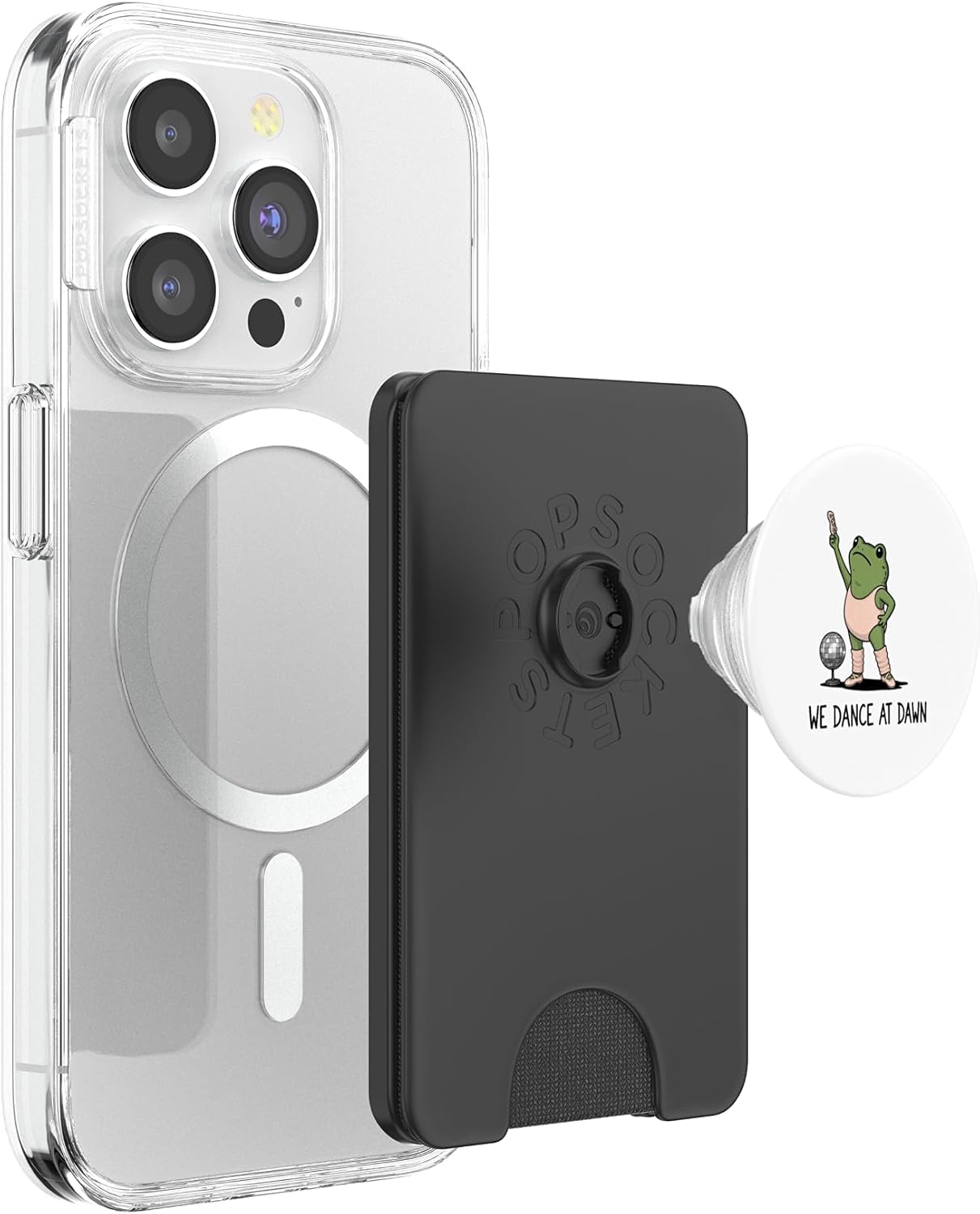 We Dance At Dawn Frog Funny Frog Meme Dancing Ballet Dancer PopSockets PopWallet for MagSafe image 3