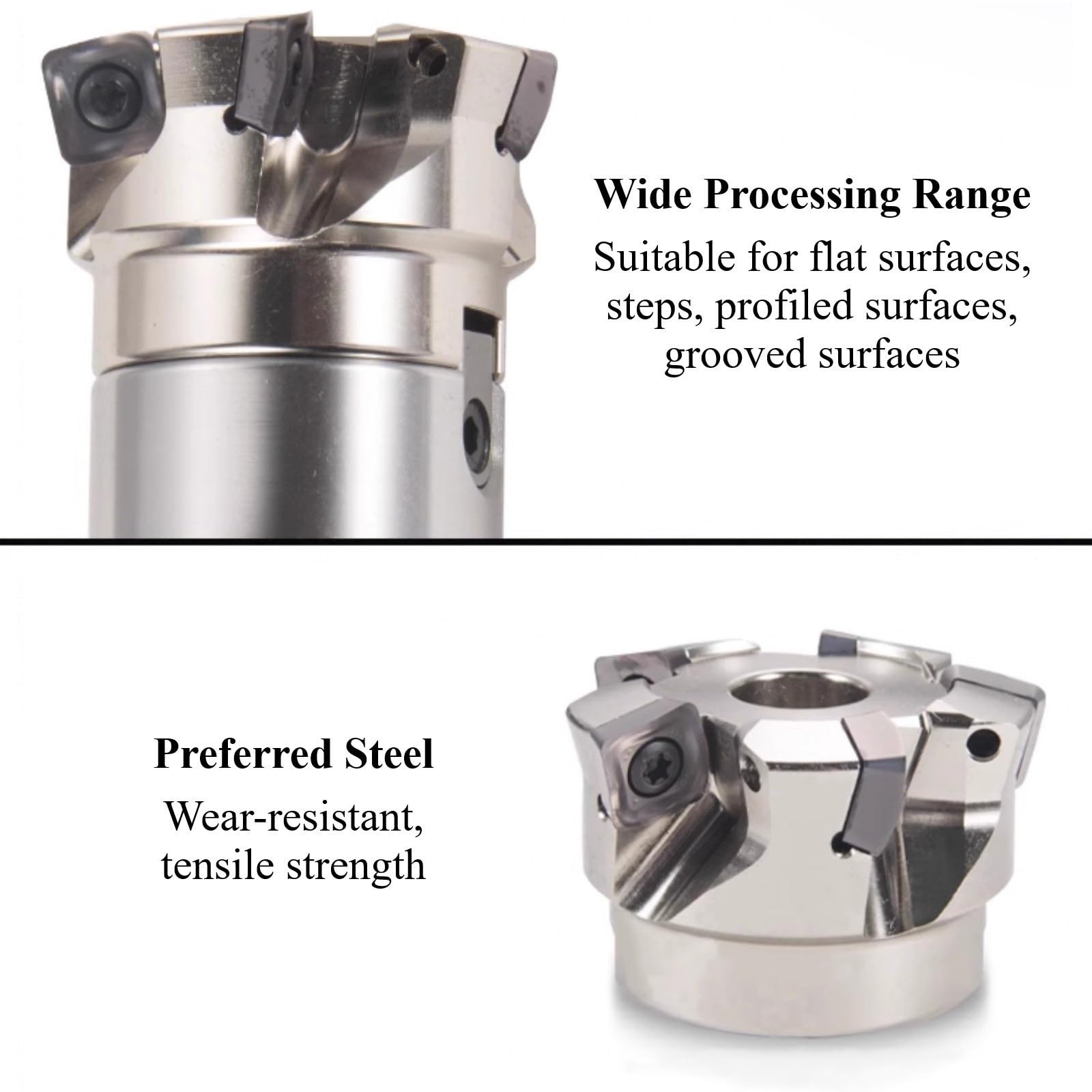 Face Mill 3'' X 1'' 90 Degree Indexable Cutter Carbide Shims