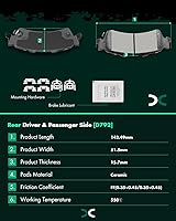 Vista 3 de SCITOO Kits de pastillas de freno de cerámica traseras para Cadillac DeVille, DTS, para Chevrolet Astro, Avalanche 1500, Silverado 1500, Suburban