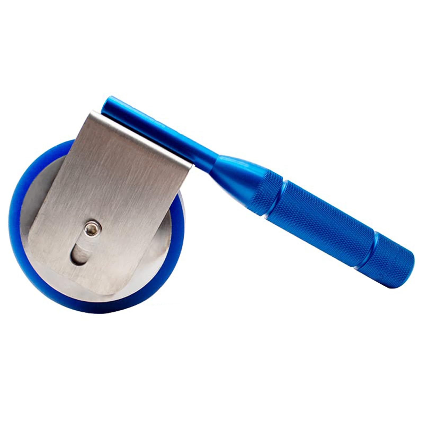 Herramienta Rodillo Manual con Mango Acero Inoxidable, Rodillo Goma PU Engrosado 2kg, Agarre Antideslizante en Forma Diamante, Pruebas Adhesión Cintas Películas