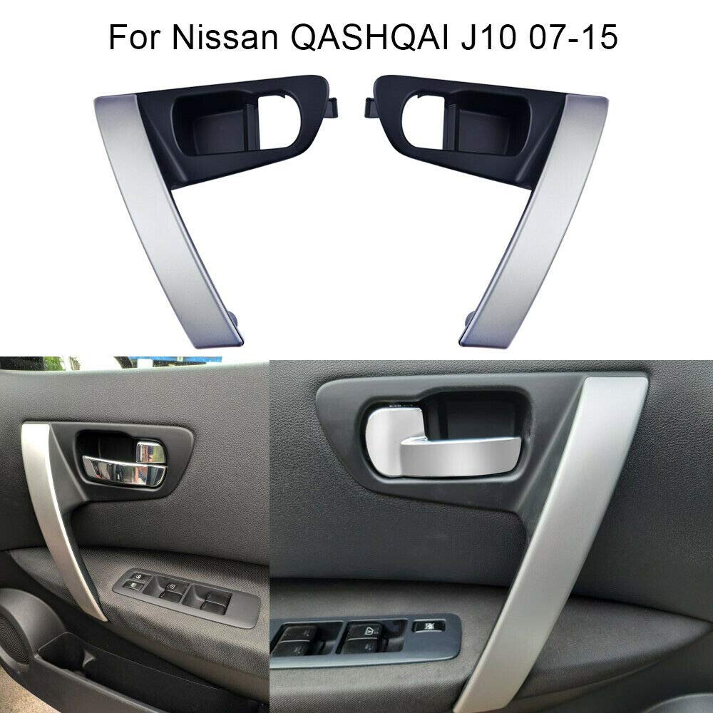 Facibom 1 Paio di Maniglie delle Portiere Interne per Auto Sinistra Destra Set di Pezzi per Qashqai J10 2007-2015 80944-JE50A 80945-JE50A