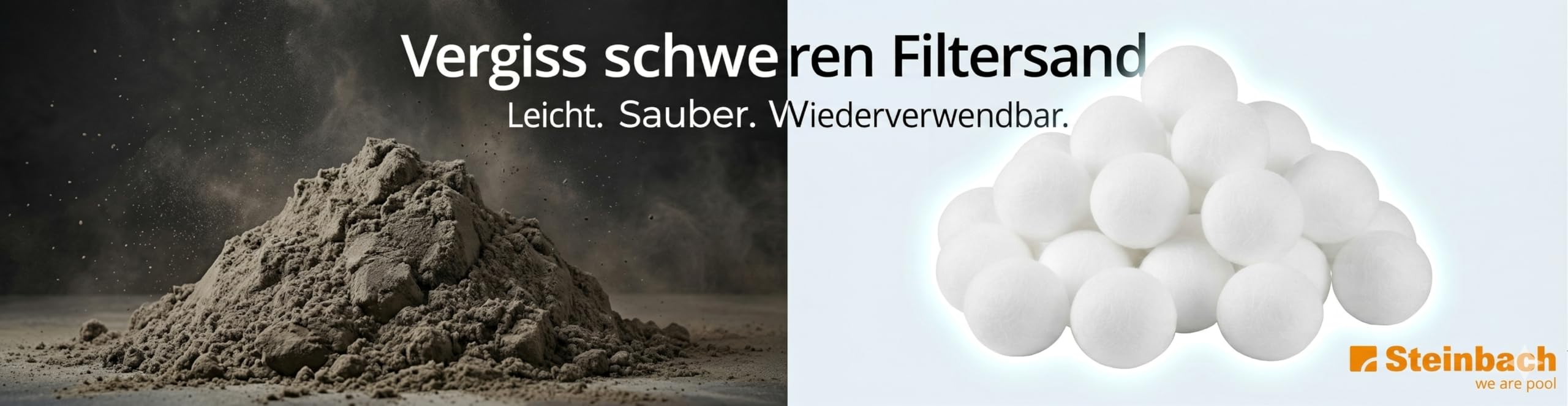 Steinbach Kulki filtrujące – 040051 – czyszczące kulki filtrujące do basenów – kompatybilne ze wszystkimi dostępnymi na rynku filtrami piaskowymi – 700 g – opakowanie zbiorcze