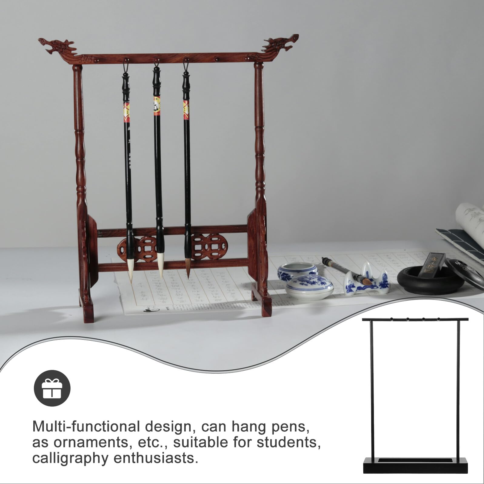 Kalligraphie Pinselhalter Aus Massivem Eisen Für Chinesische Pinseltrocknung Stabiler Stifthalter Hängender Pinselhalter Organizer Für Kalligraphiepinsel Und Schreibgeräte Traditio