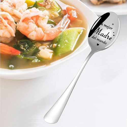 Miniatura 4 de Cuchara de café grabada, regalo para mamá, regalo del día de la madre, regalo de cumpleaños, regalo de Año Nuevo para madre, regalo para la mejor