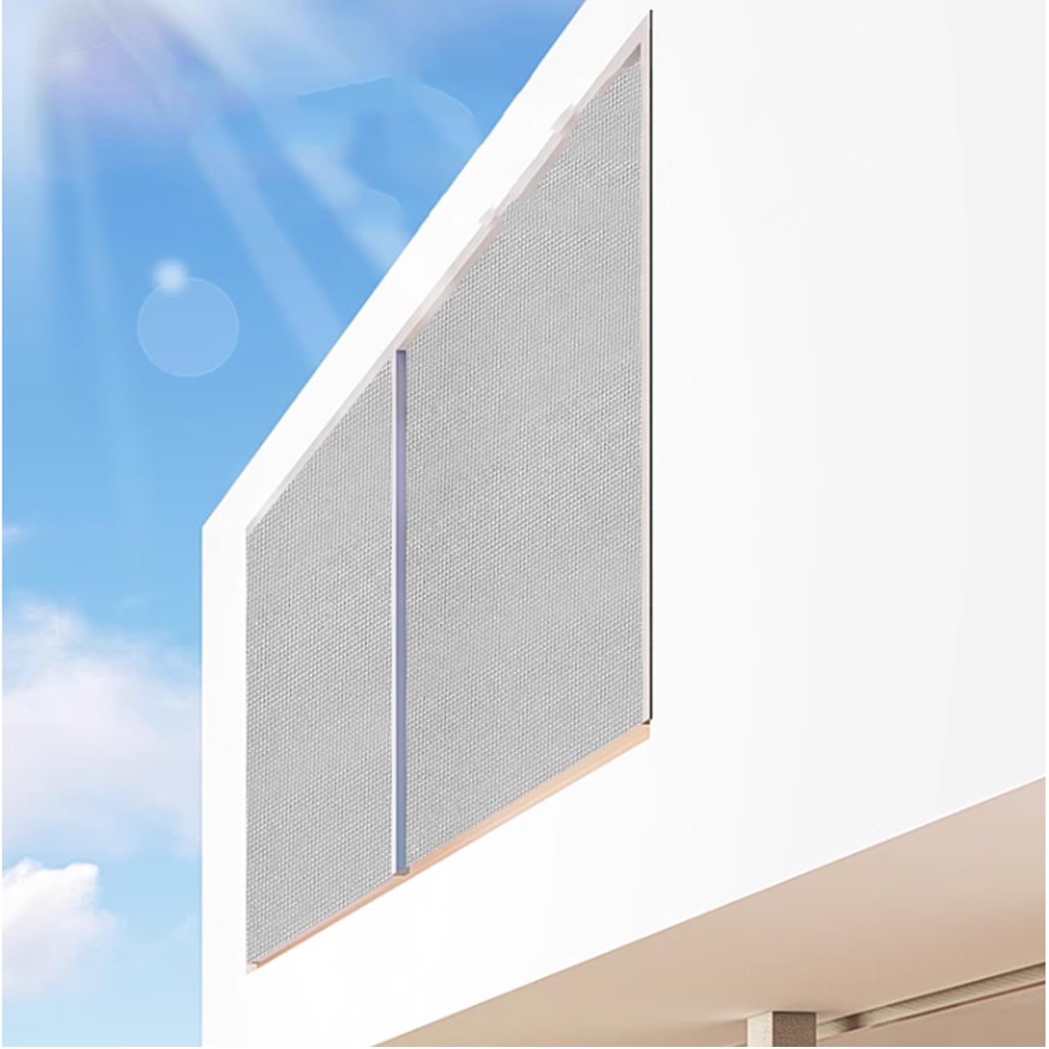 ShEyle Aluminized Window Film,Privacy Window Film,Thermal Insulation Reflective Film,Balcony sun Room Sunblock Blackout Window Film,Sun Protection Anti UV,Reusable,WxH (65cm x 120cm(25.6in x 47.2in))