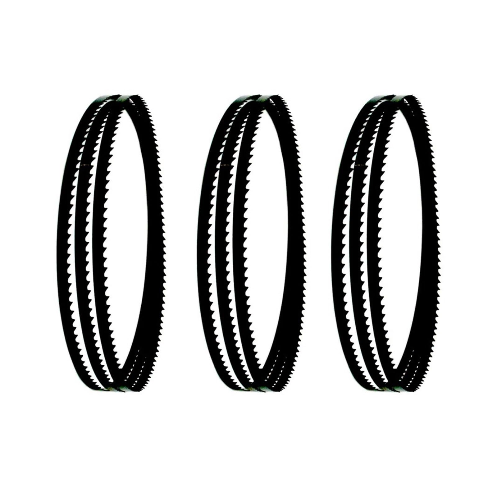 3pcs 57 Inch X 3/8-Inch X 4 TPI Band Sawblade, High Abrasion Resistance Steel Reinforcement Band Saw Blade