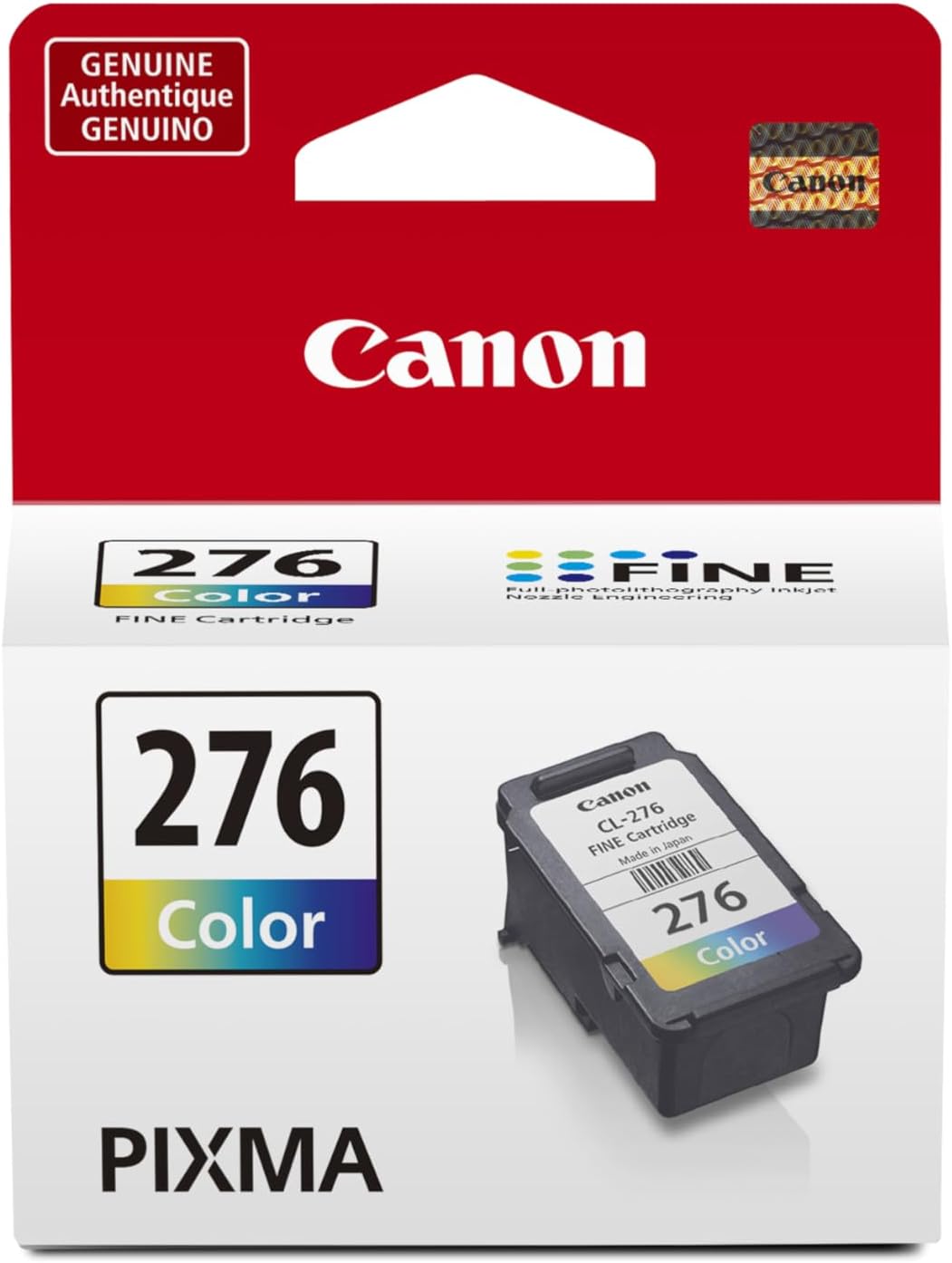Canon Genuine Ink CL-276 AMR, Black & Multicolor, 100 Pages, Compatible with PIXMA TR4720/TS3520, FINE Technology, Fade Resistant
