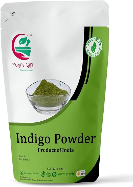 Indigo powder 8oz 100 Pure Indigo powder for Hair colouring By Yogi's Gift Amazon.ca