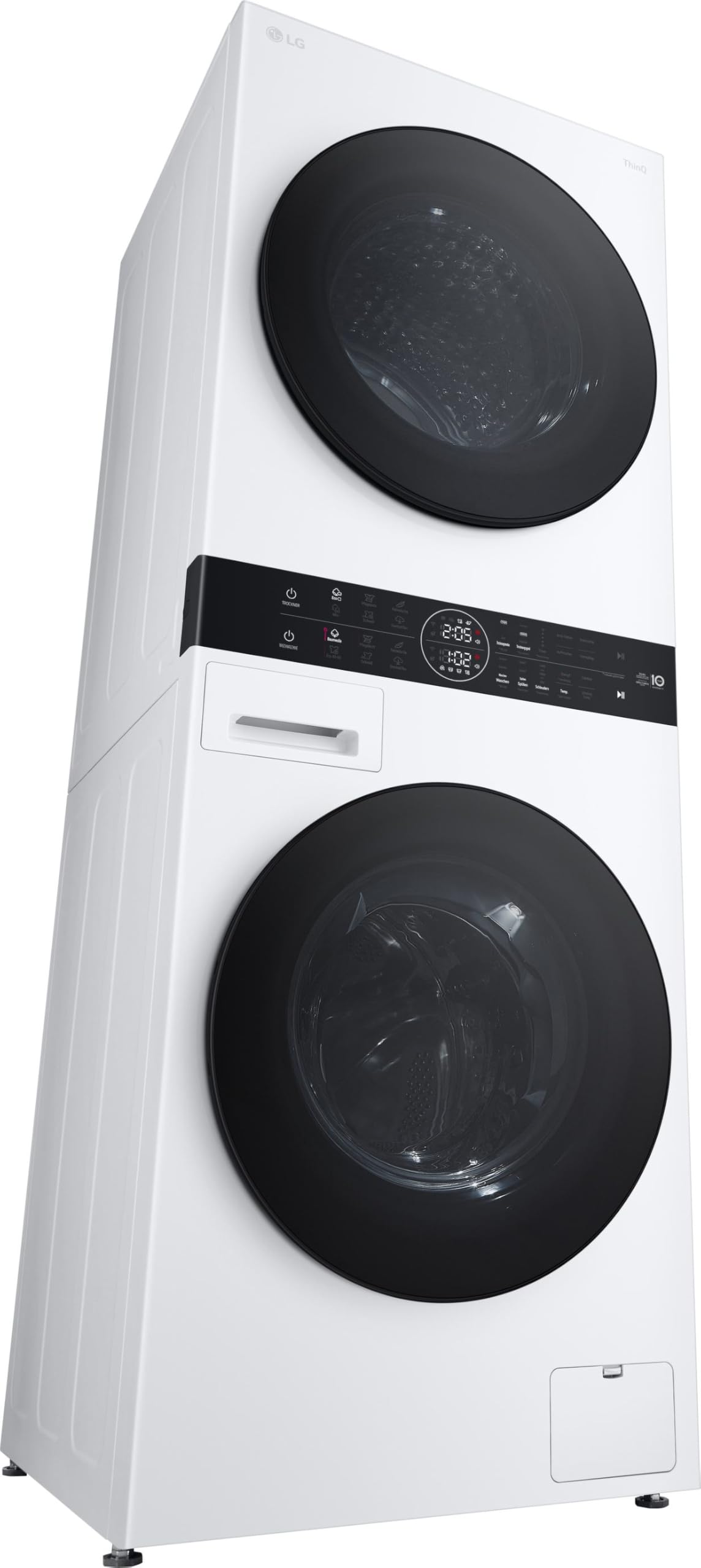 LG WT1210WWF WashTower, Waschmaschine (12 kg, EEK A-10%) und Trockner (10 kg, EEK C) mit One-Touch-Display, TurboWash 360°, AI DD, Dual Inverter Wärmepumpe, Weiß