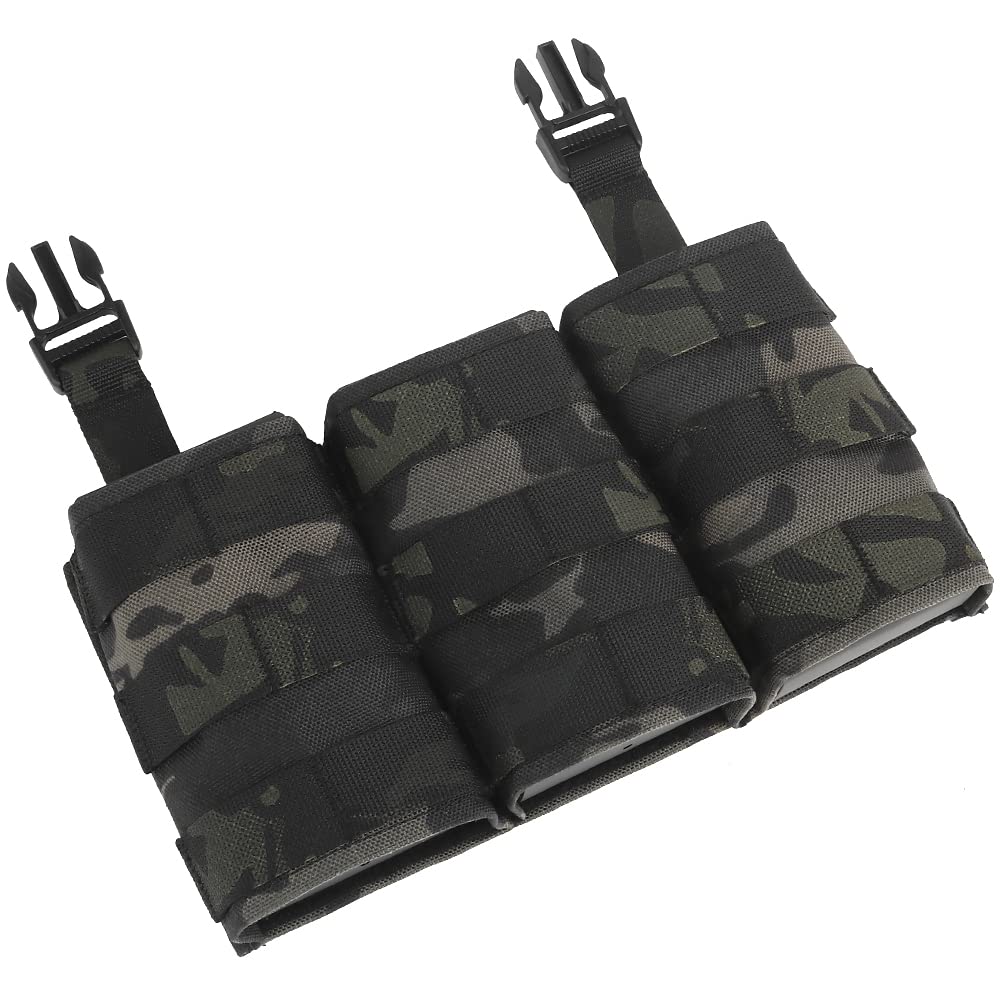 ACETAC Tactical Mag Pouch Placard - 1000D Nylon - MOLLE Compatible - Holds 3 AR/M4 Magazines