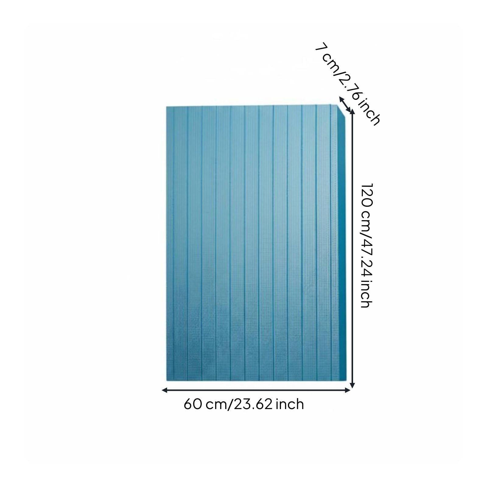 Panel de Aislamiento Térmico Rígido para Controlar la Humedad en Paredes y Techos Resistente a la Presión y Adecuado para Suelos Radiantes y Oficinas Frías , 7 Cm De Espesor, 60x120 Cm