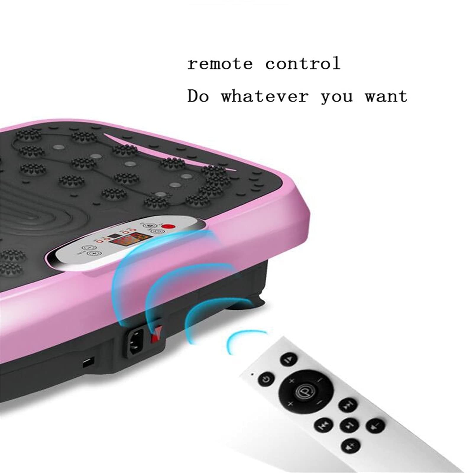 Macchina per Esercizi a Vibrazione, pedana Vibrante 4D con Altoparlante Bluetooth, 6 modalità di Programma, Telecomando, pedana Vibrante per Allenamento Fitness per Peso L (Colore: Viola)