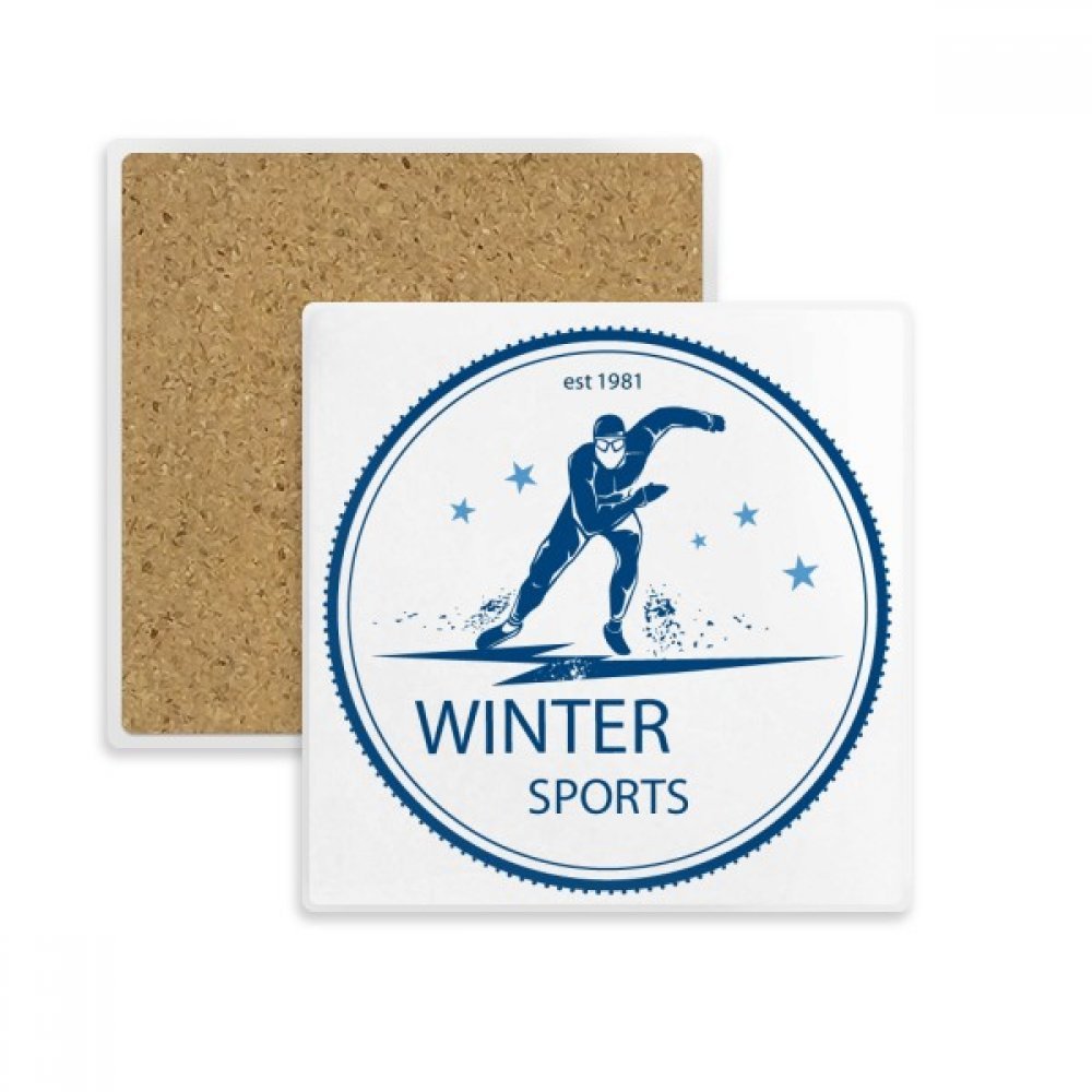 Coaster ski et bottes idée cadeau original pour fan de montagne