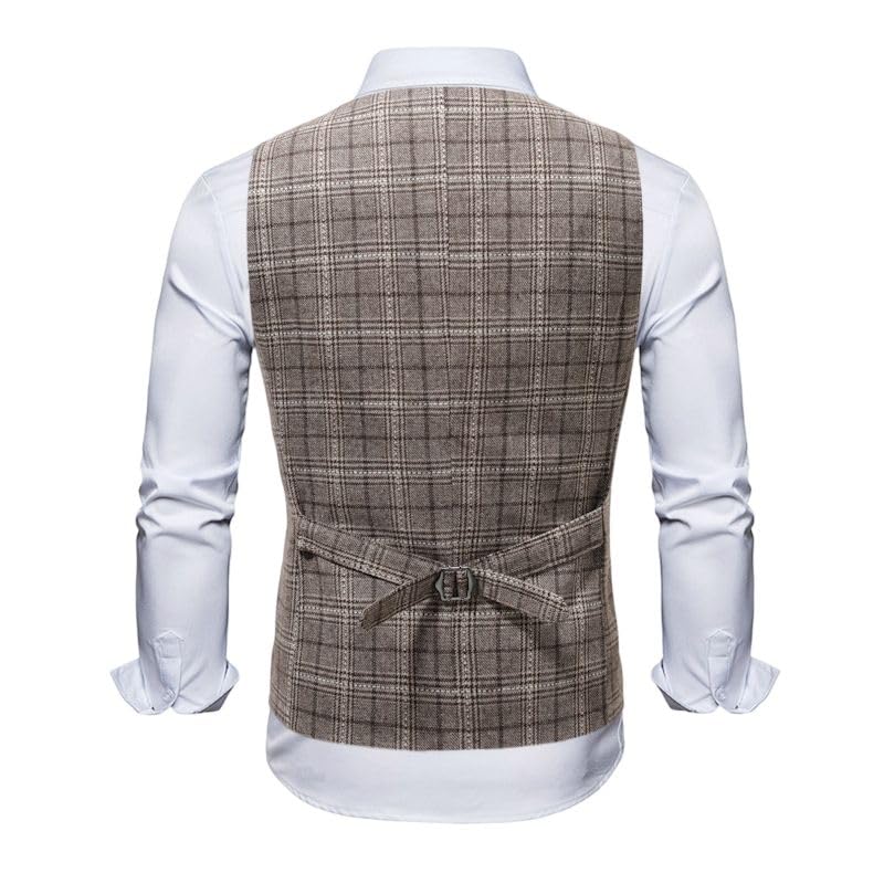 Chaleco a cuadros para hombre cómodo que soluciona tu estilo informal 4
